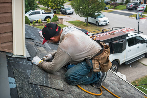 Professional Roofing technician working in Brigantine, NJ